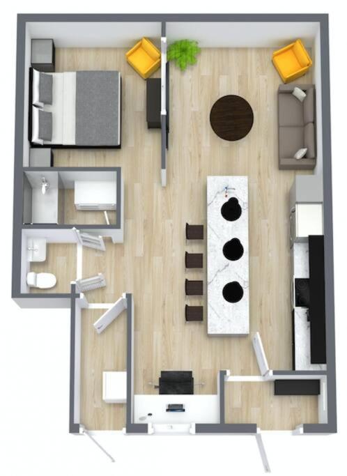Loft Style Industriel-Centre-Ville+Parking Gratuit مدينة كويبيك الغرفة الصورة